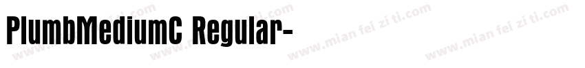 PlumbMediumC Regular字体转换